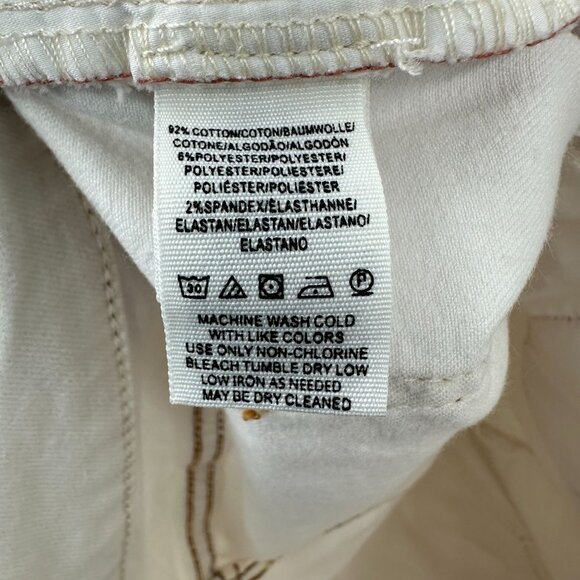 We The Free Women's White Flare Stretch Curvy Jeans Size 31 - Picture 7 of 7